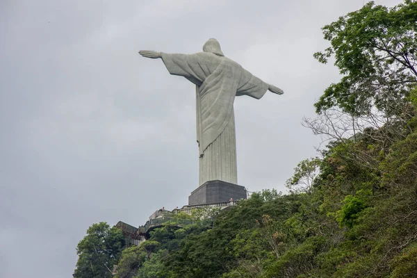 Christ redeemer from another angle — Stock Photo, Image