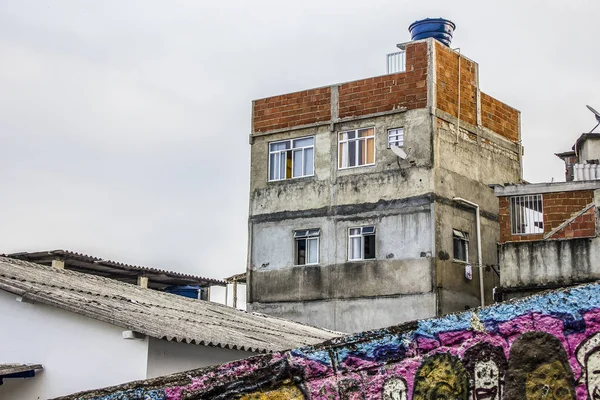 Paisagem da favela Cantagalo — Fotografia de Stock