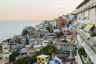 Rio de Janeiro Vidigal tepe nin ayrıntıları - brezilya