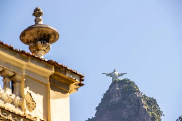 Cristo Redentor no Rio de Janeiro, Brasil — Fotografia de Stock