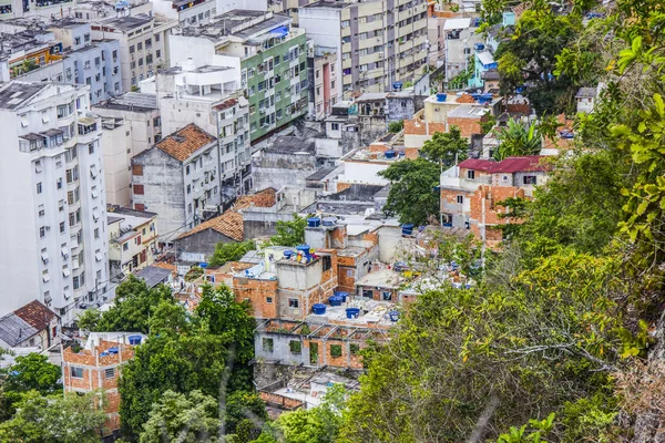 Visual del sendero de la colina son joao en copacabana — Foto de Stock