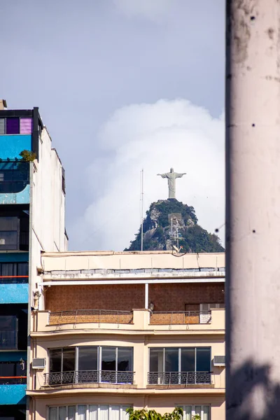 Socha Krista Vykupitele v Riu de Janeiru — Stock fotografie