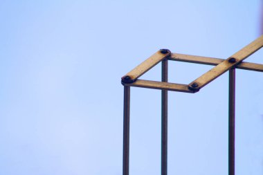 Rio de Janeiro Brezilya 'da mavi bir geçmişi olan çamaşır ipinin yarısı..