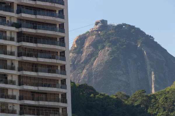 Sugarloaf Hill Seen Leme Beach Rio Janeiro Brazil Června 2020 — Stock fotografie