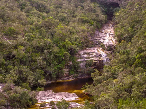 Водопад Обезьян Ибитипока Минас Жерайс Бразилии — стоковое фото