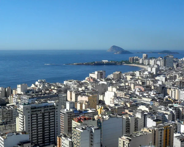 Vue Sommet Pic Agulhinha Inhanga Copacabana Rio Janeiro Brésil — Photo