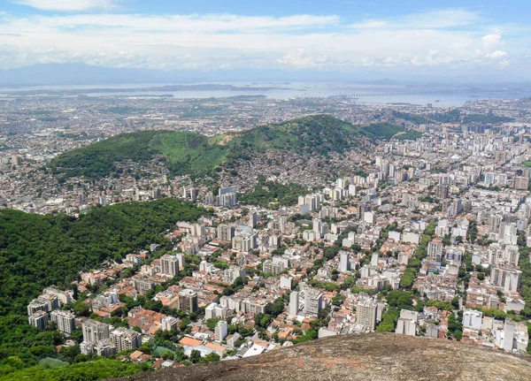 Blick Auf Die Stadt Rio Janeiro Vom Gipfel Des Lost — Stockfoto