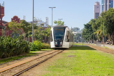 Rio de Janeiro, Brezilya 'da VLT olarak bilinen yolcu taşımacılığı treni