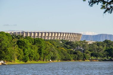 Brezilya, Minas Gerais 'deki pampulha lagünü (lagoa da pampulha).