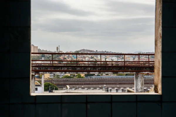 Вид Север Города Окна Холма Пинто Морру Пинту Рио Жанейро — стоковое фото