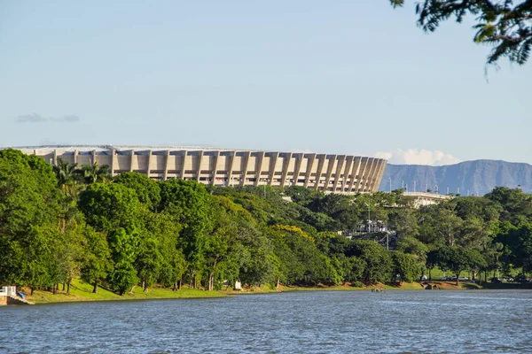 Brezilya, Minas Gerais 'deki pampulha lagünü (lagoa da pampulha).