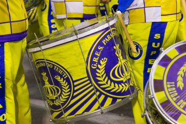 Brezilya, Rio de Janeiro 'da Samba Okulu' ndan davullar çalacak. - 17 Ocak 2016: Okul provası sırasında samba okulundan davullar çalacak..