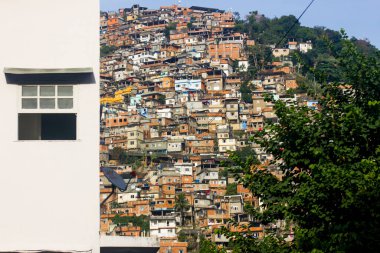 Rio de Janeiro, Brezilya 'daki Eğlence Evi Tepesi - 9 Nisan 2014: Rio de Janeiro' daki Tepe Zevk Evleri.