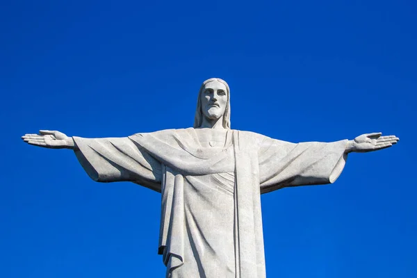 Estatua Cristo Redentor Río Janeiro Brasil Julio 2019 Vista Estatua —  Fotos de Stock