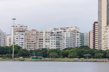 Rio de Janeiro, Brezilya 'daki Botafogo Körfezi detayları.