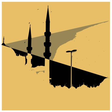 Büyük şehirde gün batımı