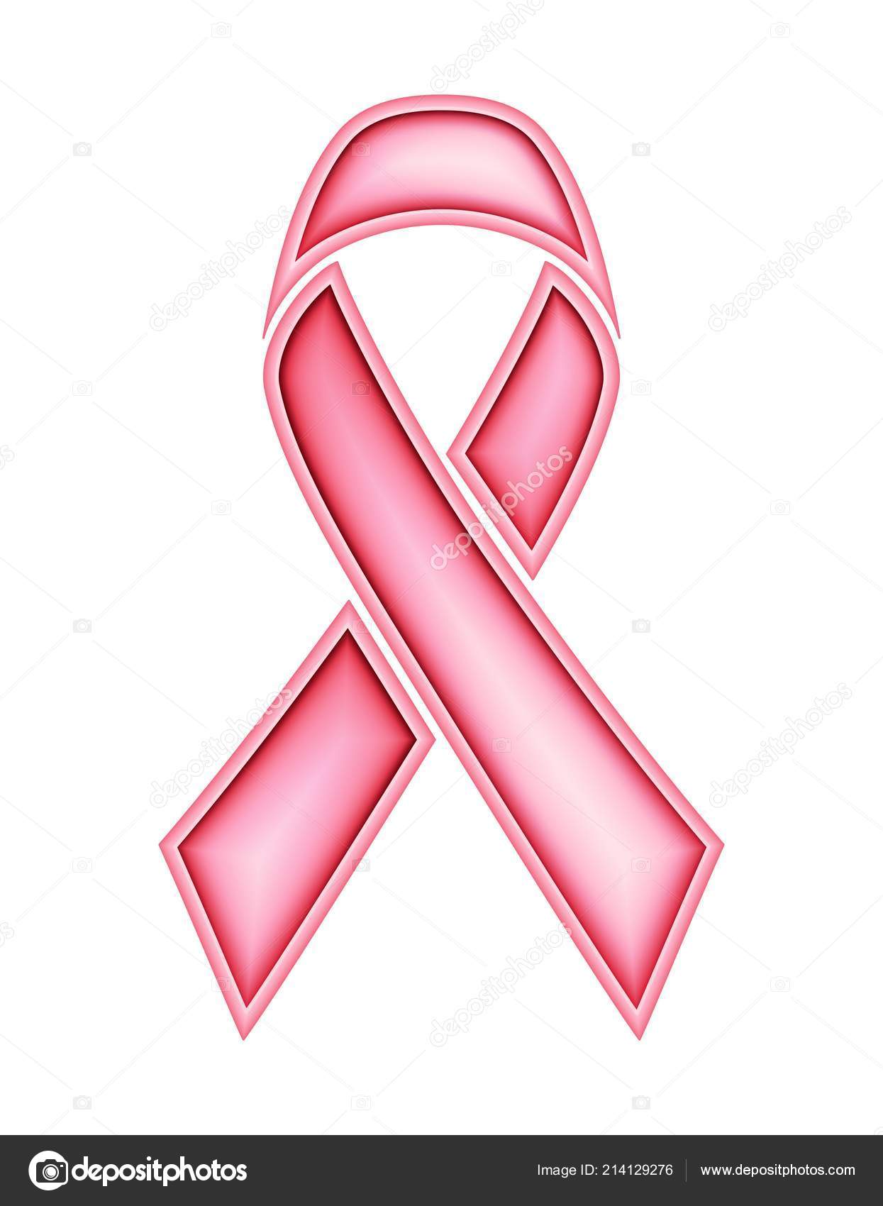 template banner elegant pink ribbon symbol breast cancer pink ribbon template