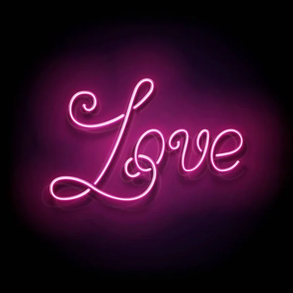 Placa Sinalização Brilho Vintage Com Amor Inscription Valentine Dia Cumprimentando — Vetor de Stock