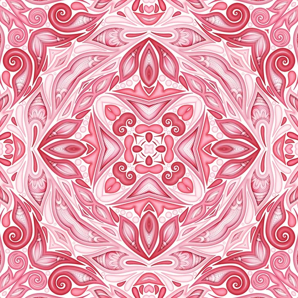 Motif Sans Couture Coloré Avec Motifs Ethniques Floraux Texture Sans — Image vectorielle