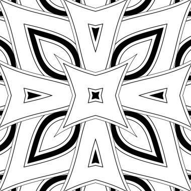 Tek renkli Dikişsiz desen Etnik çiçek motifi