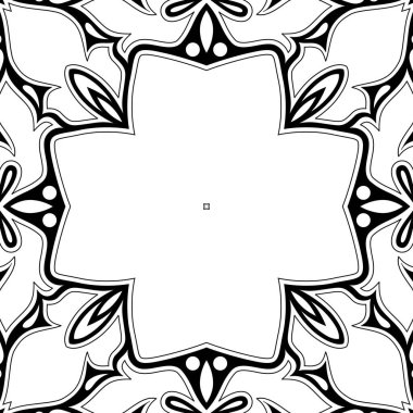 Tek renkli Seamless modeli ile mozaik Motif