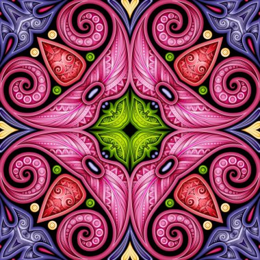 Renkli mozaik Motif ile Seamless Modeli