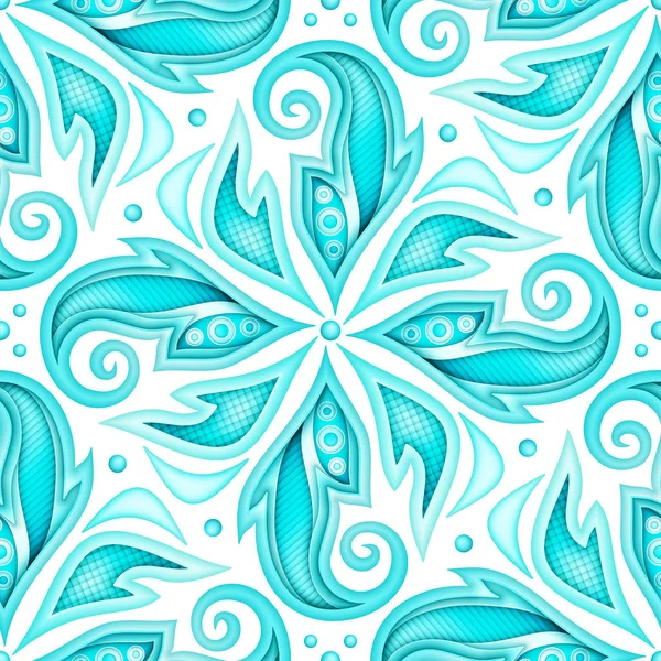 Motif Sans Couture Coloré Avec Motifs Ethniques Floraux Texture Sans — Image vectorielle