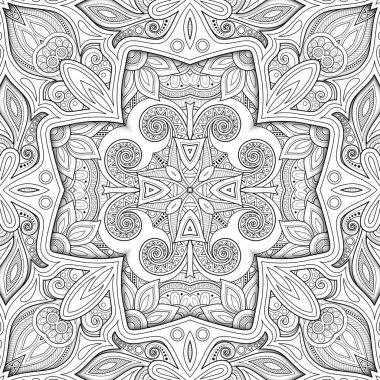 Tek renkli Seamless modeli ile mozaik Motif