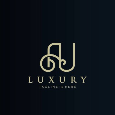 Lüks ilk harf logosu tasarımı, iş için logo minimalist lüks