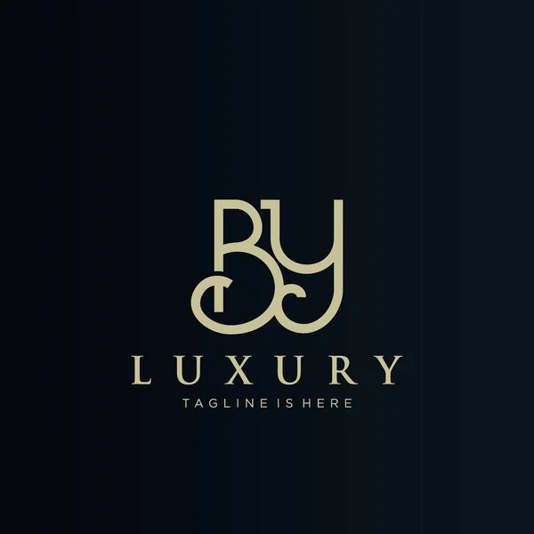 Luxury Initial Letter Logo Design Logo Minimalist Business — Stock Vector