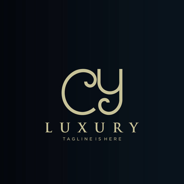 Luxury initial letter logo design, logo minimalist for business
