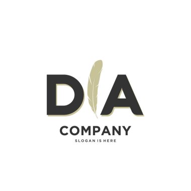 İlk harf Benzersiz yaratıcı modern modern lüks kürk süsü logosu. tasarım vektör logosu.