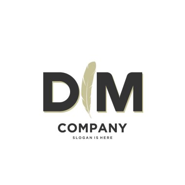 İlk harf Benzersiz yaratıcı modern modern lüks kürk süsü logosu. tasarım vektör logosu.