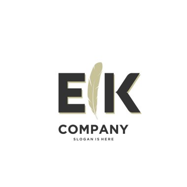 İlk harf Benzersiz yaratıcı modern modern lüks kürk süsü logosu. tasarım vektör logosu.