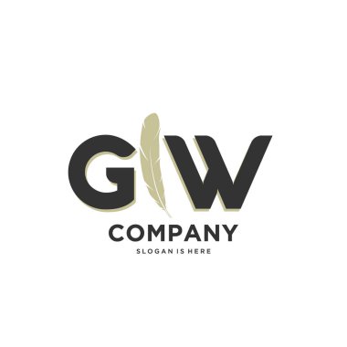 İlk harf Benzersiz yaratıcı modern modern lüks kürk süsü logosu. tasarım vektör logosu.