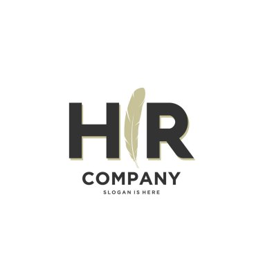 İlk harf Benzersiz yaratıcı modern modern lüks kürk süsü logosu. tasarım vektör logosu.