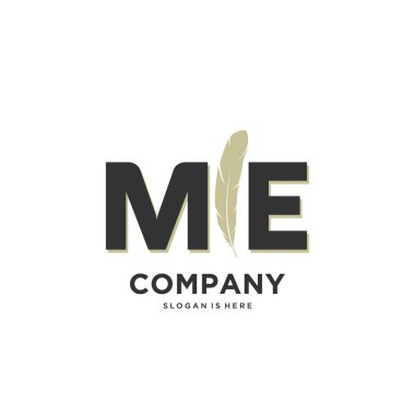 İlk harf Benzersiz yaratıcı modern modern lüks kürk süsü logosu. tasarım vektör logosu.