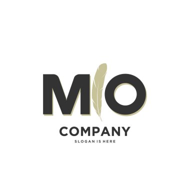 İlk harf Benzersiz yaratıcı modern modern lüks kürk süsü logosu. tasarım vektör logosu.