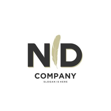 İlk harf Benzersiz yaratıcı modern modern lüks kürk süsü logosu. tasarım vektör logosu.