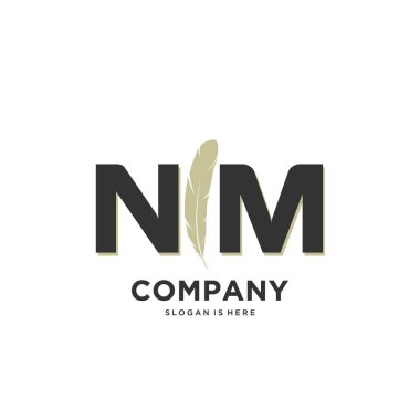 İlk harf Benzersiz yaratıcı modern modern lüks kürk süsü logosu. tasarım vektör logosu.