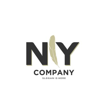 İlk harf Benzersiz yaratıcı modern modern lüks kürk süsü logosu. tasarım vektör logosu.