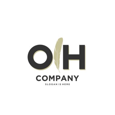 İlk harf Benzersiz yaratıcı modern modern lüks kürk süsü logosu. tasarım vektör logosu.