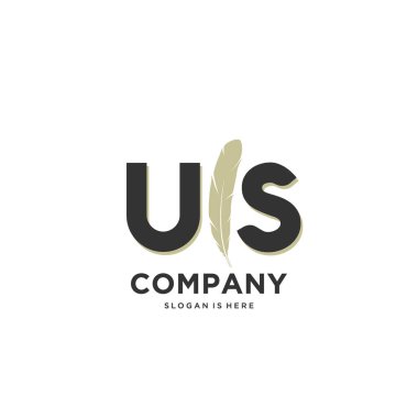 İlk harf Benzersiz yaratıcı modern modern lüks kürk süsü logosu. tasarım vektör logosu.