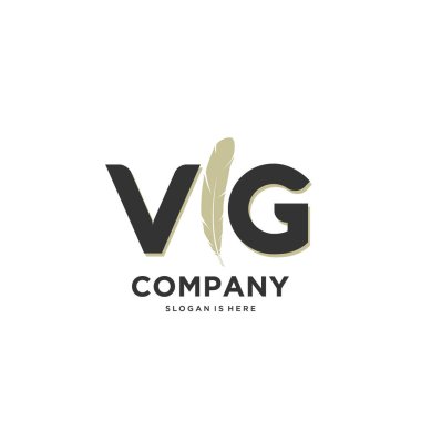 İlk harf Benzersiz yaratıcı modern modern lüks kürk süsü logosu. tasarım vektör logosu.