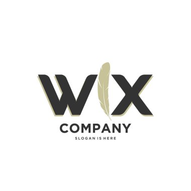 İlk harf Benzersiz yaratıcı modern modern lüks kürk süsü logosu. tasarım vektör logosu.