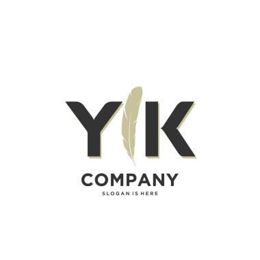 İlk harf Benzersiz yaratıcı modern modern lüks kürk süsü logosu. tasarım vektör logosu.