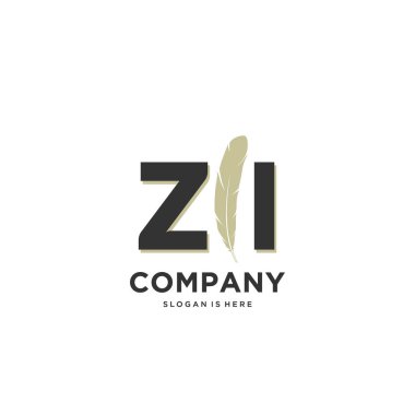 İlk harf Benzersiz yaratıcı modern modern lüks kürk süsü logosu. tasarım vektör logosu.