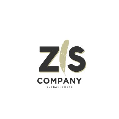 İlk harf Benzersiz yaratıcı modern modern lüks kürk süsü logosu. tasarım vektör logosu.