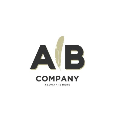 İlk harf Benzersiz yaratıcı modern modern lüks kürk süsü logosu. tasarım vektör logosu.