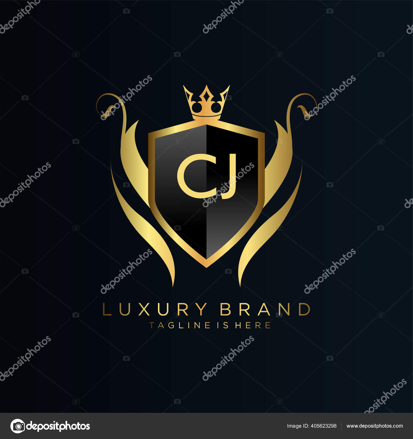 Ob letter initial with royal wing logo template Vector Image